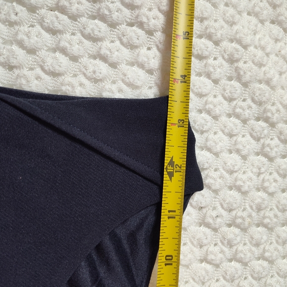 Ann Taylor Top Blouse Casual Peplum Sleeveless Round Neck Black 14 Petite - Picture 10 of 11